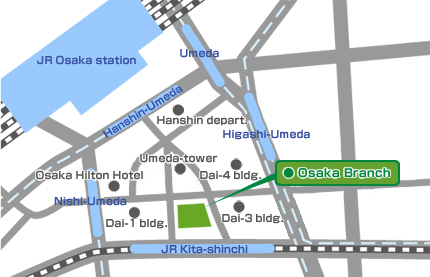 Osaka Branch Map